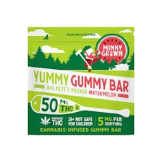 Minny Grown 50mg Gummy Bar : Watermelon
