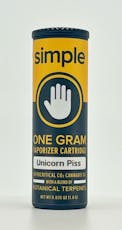 Unicorn Piss, 1g distillate vape cart