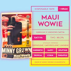 Minny Grown Disposable - Maui Wowie 1g