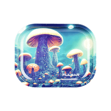 Pulsar Mini Metal Rolling Tray | Planet Fungi | 7"x5.5" |