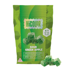 HiColor 10mg 5:1 Sour Green Apple Gummies