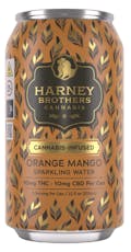 Harney Brothers | Beverage | 10mg THC : 10mg CBD | Orange Mango Sparkling Water