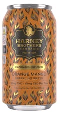 Harney Brothers | Beverage | 10mg THC : 10mg CBD | Orange Mango Sparkling Water