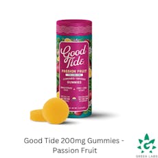 (REC) Good Tide 200mg Hash Rosin Gummies - Passion Fruit (Sleep)