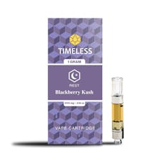 Timeless Rest Blackberry Kush - 1g 510 Thread Cartridge