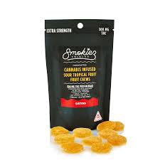 Smokiez 10mg 1:1 Sour Tropical Fruit Chews - 100mg THC : 100 CBD