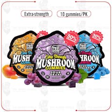 Extra Strength Sour Tropical Mushroom Gummies