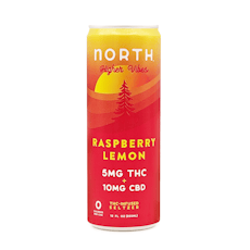 North 5mg Seltzer: Raspberry Lemon