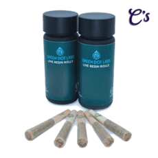 Green Dot | Live Resin Mini Roll Pack | Lemon Butter Rum + Pineapple Fruz x Wild Cherry 2.5g