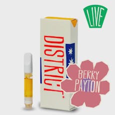 District Cannabis .5g Berry Payton Live Resin Vape Cart
