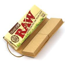 RAW Connoisseur Organic Hemp Rolling Papers & Tips 1 1/4