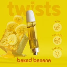 Baked Banana| 1g Distillate Cartridge| Oil Twist
