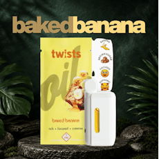 Baked Bananas 4g Distillate Twist All-in-One Vape by Oil by Craft | Golden Rookie