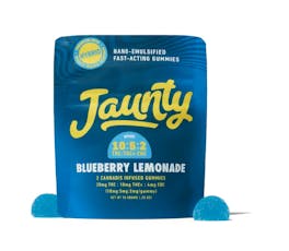 Jaunty - Blueberry Lemonade Hybrid 10:5:2 THC:THCV:CBC Gummy Edibles - 2pk/20mg