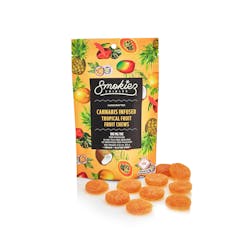 Sweet Tropical Sativa Fruit Chews by Smokiez | Golden Rookie