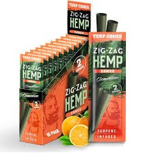 Zig Zag Terpene Infused Hemp Cones Clementine 2pk