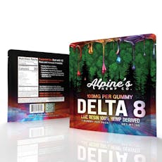 Delta 8 Alpine's Hemp Co. 100mg Gummy