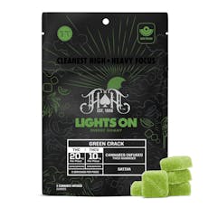 Gummies | 20mg 5pk | Green Crack (Lights On) THCv