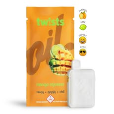 Oil by Craft | Oil Twists Distillate All-in-One Vape | Mango Squeeze - 1g