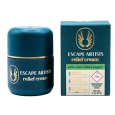 Cedar & Black- (2:2:1 THC:CBD:CBG) - 800mg Relief Cream - Escape Artist