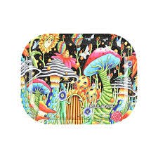 Pulsar Mini Metal Rolling Tray | Garden of Cosmic Delight | 7"x5.5" |