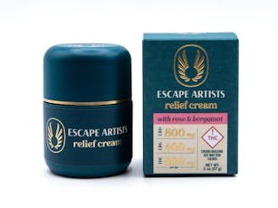 Rose & Bergamont - (2:1:2 CBD:CBG:THC) - 800mg Relief Cream - Escape Artist