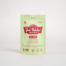 You Betcha Day Time THC Gummies : Strawberry Kiwi/ Sour Green Apple. Lions Mane, Cordyceps, CBG and CBD.