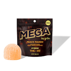 Gron 100mg High-Dose PEACH MANGO Solventless Hash Rosin Mega Pearl
