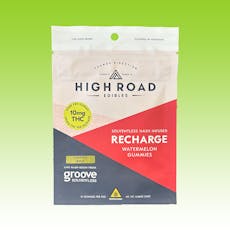 High Road Gummies - Recharge - Watermelon - Sativa - 10pk