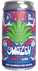 Smazey | 12oz Seltzer - Cherry Lime Blue Raspberry | THC:10mg