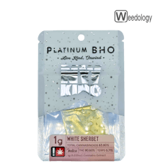 NW KIND 1g WHITE SHERBET Platinum BHO Shatter