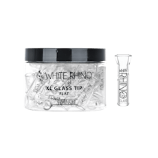 White Rhino XL Glass Tips | Flat Tip |