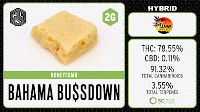 WLE - Bahama Bu$sdown (H) - Honeycomb Dab 2g