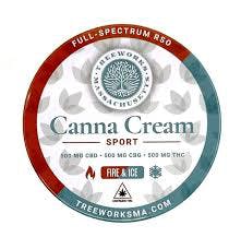 Canna Cream Sport 1:1:1 Body Balm | 2oz | Treeworks