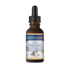 Happy Hounds | Tincture | 250mg | Calm & Coat Peanut Butter Salmon Oil Drops