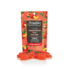 Smokies - Sweet Peach Fruit Chews - 10pk