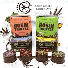 Crop Circle Chocolate - Raspberry Single - 100mg Rosin Truffle
