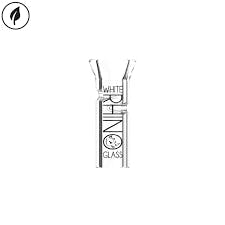 White Rhino Glass Tip 1.5"/9mm Flat Tip Crutch