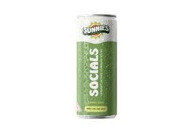 Sunnies Socials Sparkling Water Lemon Lime 10mg