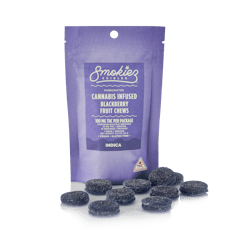 Smokiez Chews Blackberry Indica 10mg 10pk
