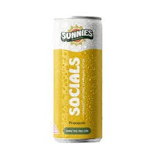 Sunnies Socials Sparkling Water Pineapple 10mg