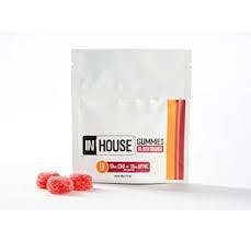 In House Fast Acting Gummies Blood Orange 5:1 CBD/THC 10mg 10pk