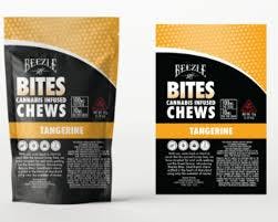 Beezle Bites Chews Tangerine THC/THCv 10mg 10pk