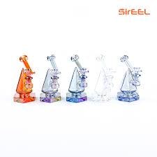 6" SirEEL Iridized PyroPrism Bong with Flower Bowl (Assorted Colors)