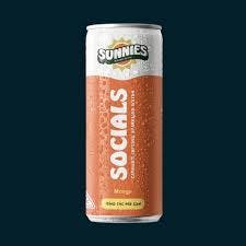 Sunnies Socials Sparkling Water Mango 10mg