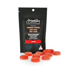 Smokiez Chews Sour Peach Sativa 10mg 10pk