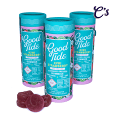 Good Tide | Hash Rosin Gummie (CBD:CBG) Kiwi Strawberry 100mg