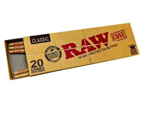 Raw Cones 20 Pk | $12