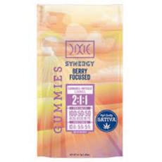 Dixie Gummies Synergy CBG:CBD:THC Berry Focused 200mg