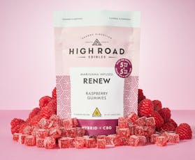 High Road - Renew Raspberry 1:1 THC/CBG Gummies